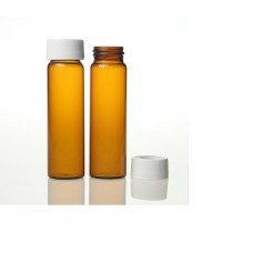 VIAL 40ml EPA AMBAR C/ TAMPA E SEPTO PTFE/SILICONE (EMB./72 UND)