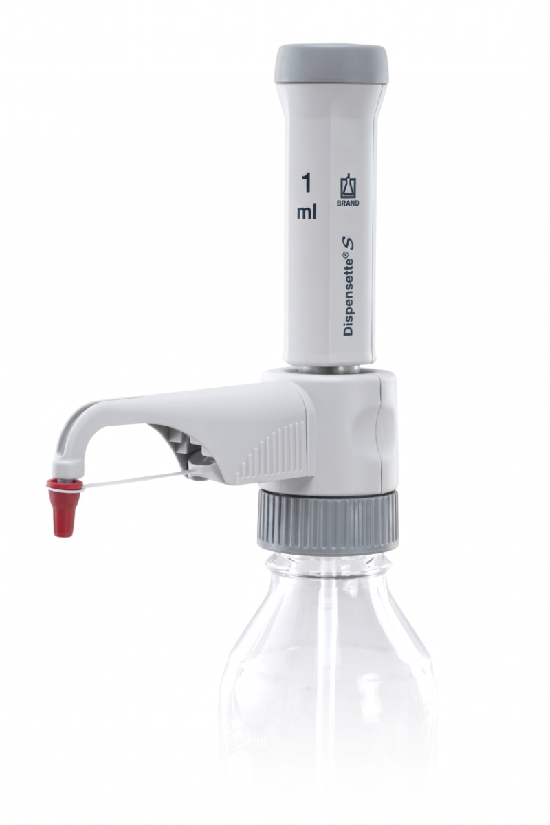 DISPENSADOR VOL. FIXO 1,0ml DISPENSETTE S BRAND (P/ REAGENTES, SOLVENTES E SOLUÇÕES)