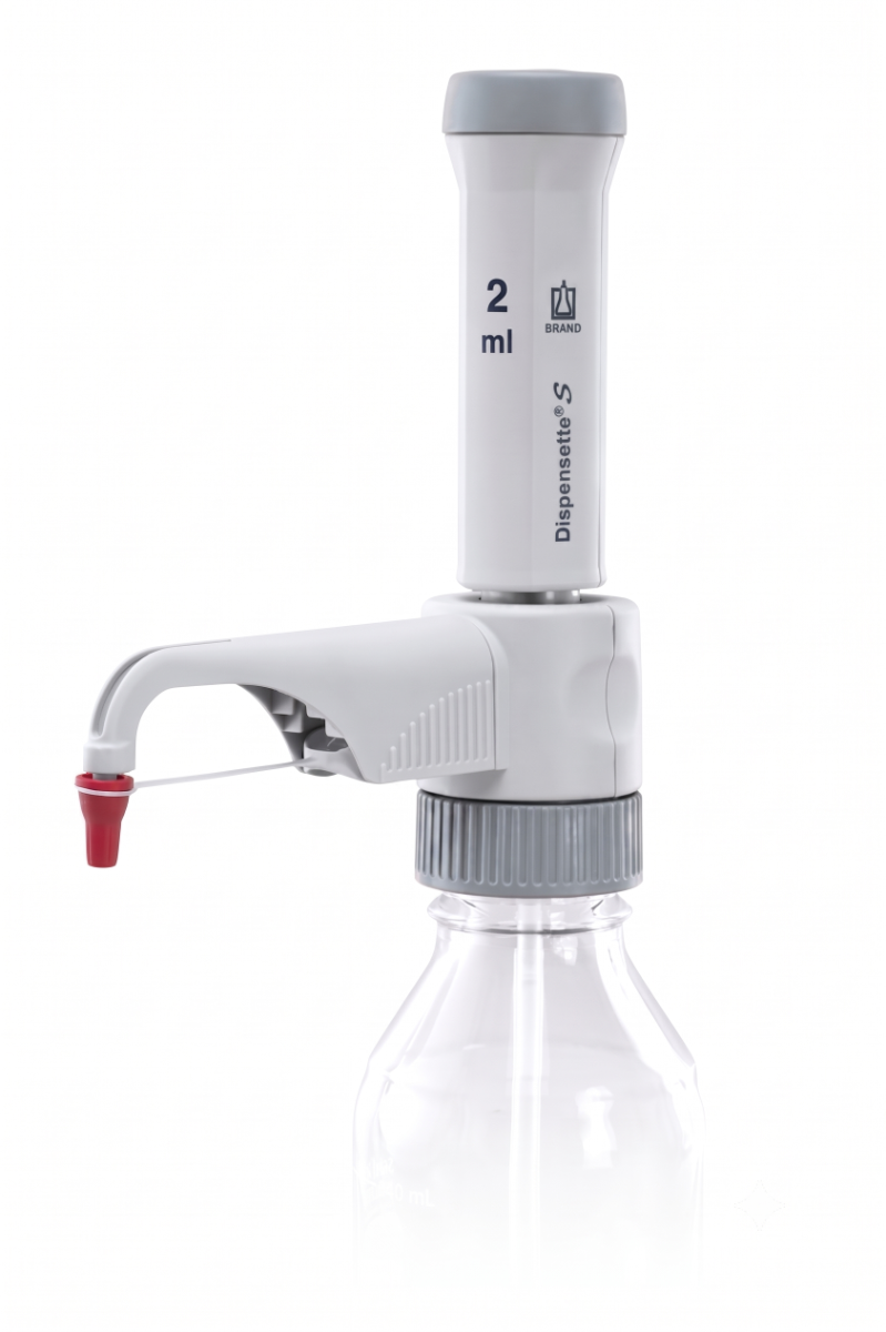 DISPENSADOR VOL. FIXO 2,0ml DISPENSETTE S  BRAND (P/ REAG., SOLVENTES E SOLUÇÕES)