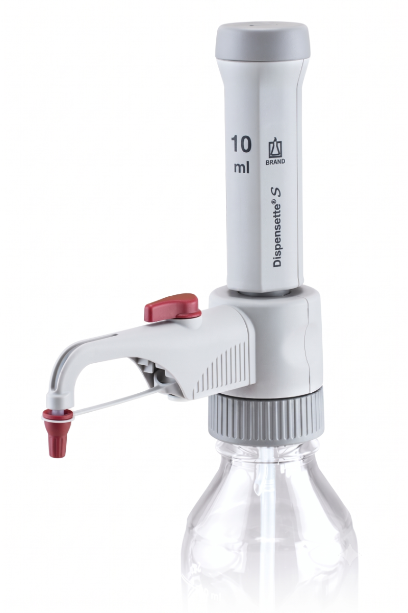 DISPENSADOR VOLUME FIXO 10ml (DOSIFICADOR P/ REAG. E SOLUÇÕES) DISPENSETTE III, C/ VALV. SAFETY PRIME BRAND