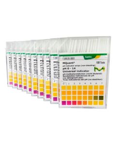 Fita de pH 0-14,0 MQuant® Merck - Kit 10 cx c/ 100 Tiras (1000 tiras)
