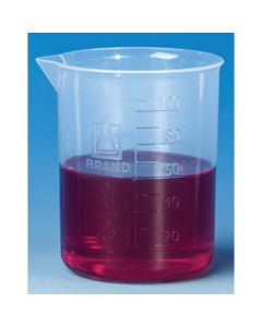 BEAKER EM PMP 2000ml FORMA BAIXA GRADUAÇÃO EM RELEVO BRAND