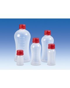 FRASCO, FOOD SAFE, AUTOCLAVÁVEL, À PROVA DE VAZAMENTO, 250ml EM PP VITgrip BOCA LARGA TAMPA ROSCA VITLAB