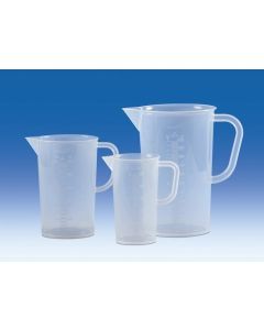BEAKER, AUTOCLAVÁVEL, MARCAÇÃO FOOD SAFE,  1000ml F. BAIXA EM PP C/ALÇA (JARRA) VITLAB