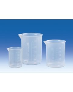 BEAKER, AUTOCLAVÁVEL, MARCAÇÃO FOOD SAFE, 100ml EM PP, ESCALA EM RELEVO (GRIFFIN) VITLAB