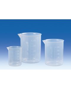 BEAKER, AUTOCLAVÁVEL, MARCAÇÃO FOOD SAFE,  2000ml EM PP, ESCALA EM RELEVO (GRIFFIN) VITLAB