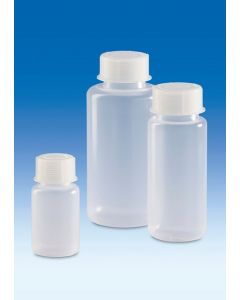 FRASCO, MARCAÇÃO FOOD SAFE, AUTOCLAVÁVEL, 1000ml EM PP BOCA LARGA GL45 TAMPA ROSCA VITLAB