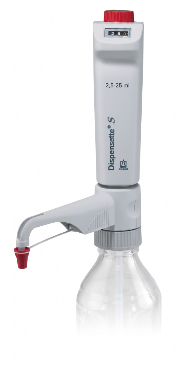 DISPENSADOR DIGITAL 2,5-25ml DISPENSETTE S EASY CALIBRATION  BRAND (P/ REAG. E SOLUÇÕES)
