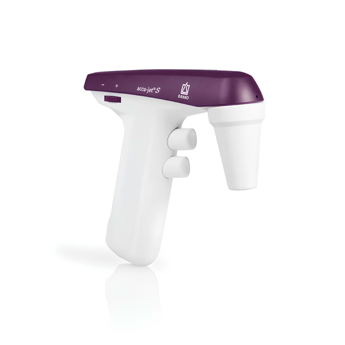CONTROLADOR DE PIPETAGEM  ELETRON. accu-jet® S BRAND P/ PIPETAS DE 0,1 A 200ml (ROXO)