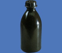 FRASCO P/REAG. 1000ml EM PE-LD MARRON BOCA ESTREITA BRAND