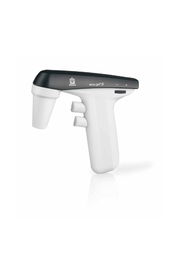 CONTROLADOR DE PIPETAGEM  ELETRON. accu-jet® S BRAND P/ PIPETAS DE 0,1 A 200ml (CINZA)