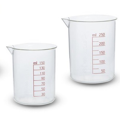 BEAKER, GRIFFIN, AUTOCLAVÁVEL, 50ml F. BAIXA EM PMP, TRANSP. ESCALA EM RELEVO VITLAB